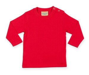 Larkwood LW021 - T-shirt bambino a maniche lunghe Rosso