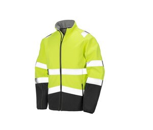 RESULT RS450 - Veste Softshell de travail haute visibilité Fluorescent Yellow / Black