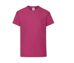 Fruit of the Loom SC1019 - Children's short-sleeves T-shirt Fucsia