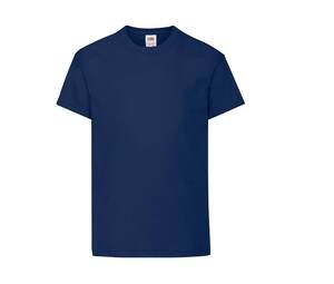 Fruit of the Loom SC1019 - Children's short-sleeves T-shirt Blu navy