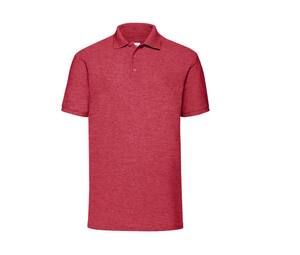 Fruit of the Loom SC280 - Polo da uomo in piquet Heather Red