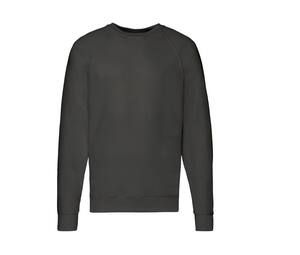 Fruit of the Loom SC360 - Felpa raglan da uomo Light Graphite