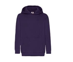 Fruit of the Loom SC371 - Felpa con cappuccio per bambini Purple