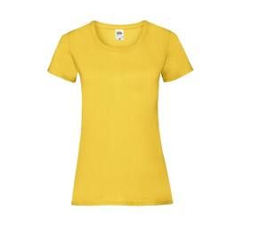 Fruit of the Loom SC600 - T-shirt da donna in cotone Lady-Fit Sunflower