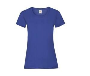 Fruit of the Loom SC600 - T-shirt da donna in cotone Lady-Fit Blu royal