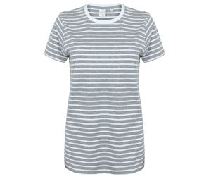 SF Men SF202 - T-shirt unisex 100% cotone Heather Grey / White