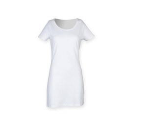 Skinnifit SK257 - Abito t-shirt da donna White
