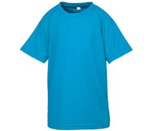 Spiro SP287J - T-shirt traspirante AIRCOOL per bambini Ocean Blue
