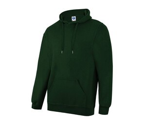 Starworld SW271 - Felpa con cappuccio da uomo con tasca a canguro Verde bottiglia