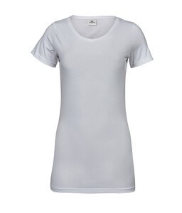 Tee Jays TJ455 - T-shirt donna elasticizzata extra lunghezza White