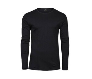 Tee Jays TJ530 - T-shirt a manica lunga da uomo Black