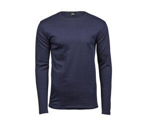 Tee Jays TJ530 - T-shirt a manica lunga da uomo Blu navy