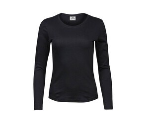Tee Jays TJ590 - T-shirt a manica lunga da donna Black