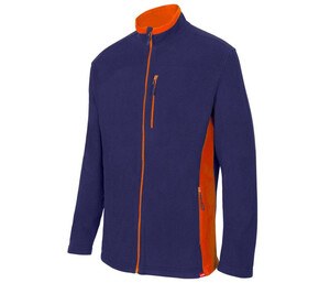 VELILLA V1504 - VESTE POLAIRE BICOLORE Navy / Orange