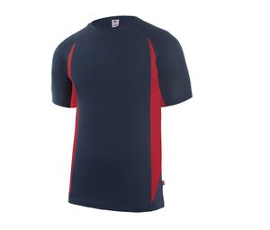 VELILLA V5501 - T-shirt tecnica bicolore Navy / Red