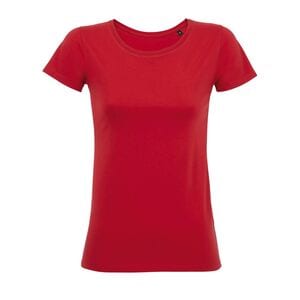 SOL'S 02856 - Martin Women T Shirt Donna Slim Girocollo Rosso