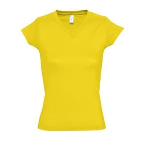 SOL'S 11388 - MOON T Shirt Donna Scollo A "V" Giallo oro