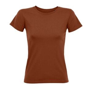 SOL'S 02758 - Regent Fit Women T Shirt Donna Slim Girocollo Manica Corta Terracotta