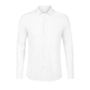 NEOBLU 03198 - Balthazar Men Camicia Uomo Jersey Mercerizzato Blanc optique