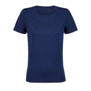 NEOBLU 03185 - Lucas Women T Shirt Donna Manica Corta Jersey Mercerizzato Bleu intense