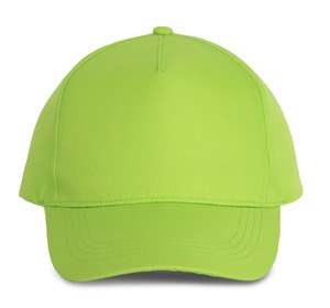 K-up KP157 - Cappellino in poliestere - 5 pannelli Verde lime