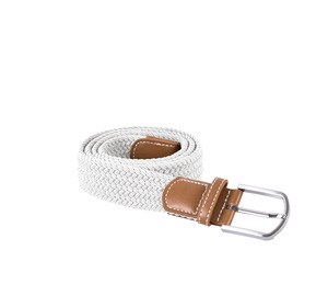 K-up KP805 - Cintura intrecciata elastica White