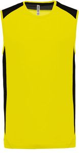 Proact PA475 - Canotta sportiva bicolore Fluorescent Yellow / Black