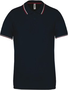 Kariban K250 - POLO UOMO MANICHE CORTE Navy / Wine / White