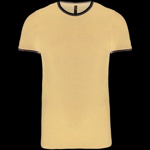 Kariban K373 - T-shirt piqué uomo girocollo Navy/Off White