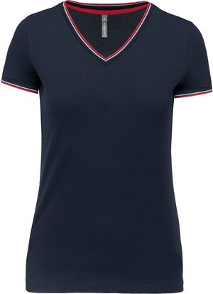 Kariban K394 - T-shirt piqué donna scollo a V