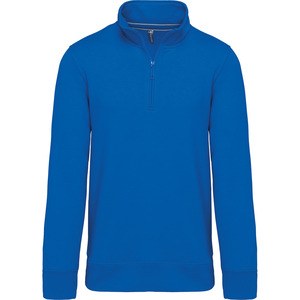 Kariban K487 - Felpa con zip al collo Light Royal Blue