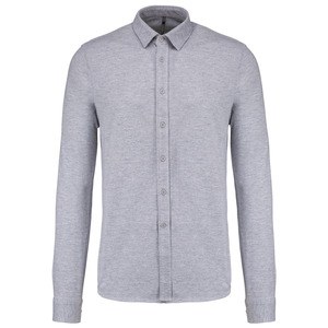 Kariban K508 - Camicia piquémanica lunga Oxford Grey