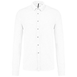 Kariban K508 - Camicia piquémanica lunga White