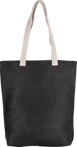 Kimood KI0229 - Borsa della spesa in juco Black