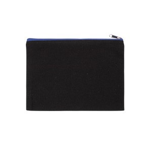 Kimood KI0722 - Pochette in tela di cotone - modello grande Black / Royal Blue