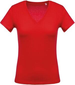 Kariban K390 - T-shirt donna manica corta scollo a V