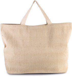 Kimood KI0260 - Grande shopping bag tote spirito rustico Rustic Natural