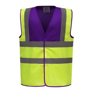 Yoko YHVW100 - Gilet alta visibilità Purple / Hi Vis Yellow