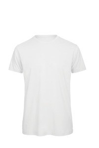 B&C CGTM042 - T-shirt girocollo da uomo Organic Inspire White