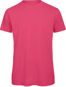 B&C CGTM042 - T-shirt girocollo da uomo Organic Inspire Fucsia