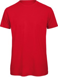 B&C CGTM042 - T-shirt girocollo da uomo Organic Inspire Rosso