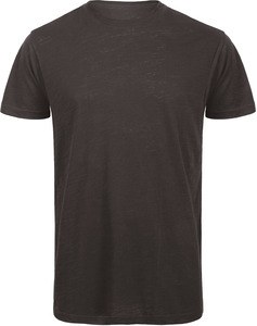 B&C CGTM046 - T-shirt organica da uomo ispirata alla fiamma Chic Black