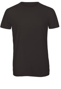 B&C CGTM055 - T-shirt girocollo da uomo Triblend Black