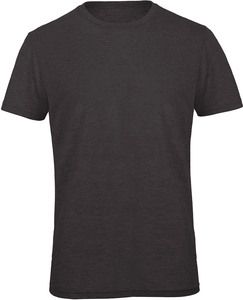 B&C CGTM055 - T-shirt girocollo da uomo Triblend Heather Dark Grey
