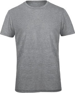 B&C CGTM055 - T-shirt girocollo da uomo Triblend Heather Light Grey
