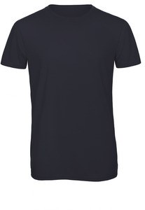 B&C CGTM055 - T-shirt girocollo da uomo Triblend Blu navy