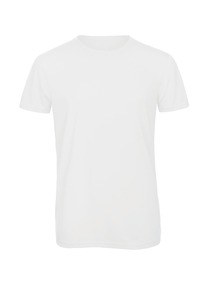 B&C CGTM055 - T-shirt girocollo da uomo Triblend White