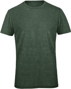 B&C CGTM055 - T-shirt girocollo da uomo Triblend Heather Forest