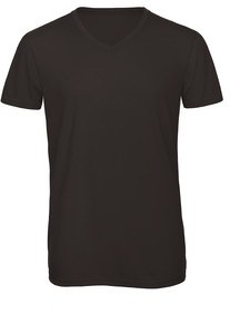 B&C CGTM057 - T-shirt da uomo Triblend con scollo a V Black
