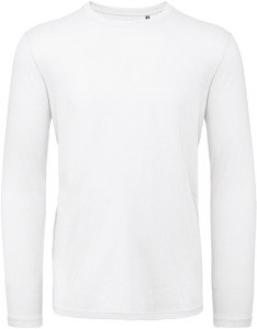 B&C CGTM070 - T-shirt a maniche lunghe organica Inspire da uomo White